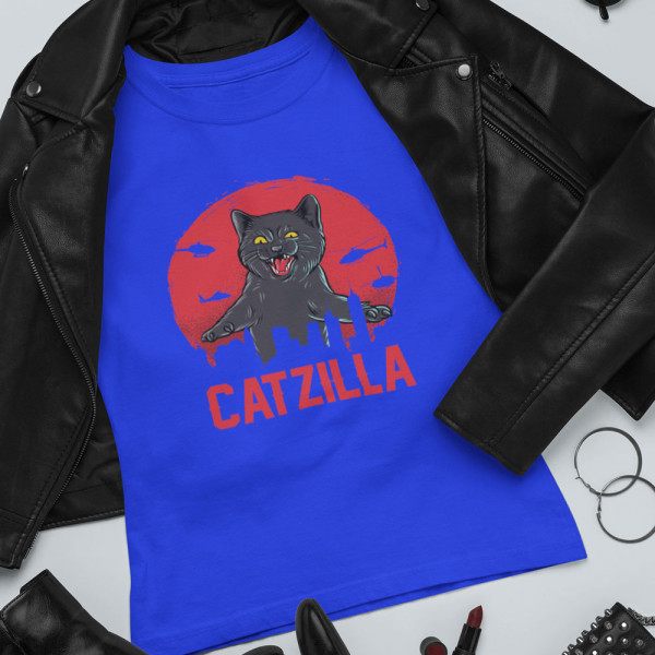 Moteriški marškinėliai "Catzilla" Moteriški marškinėliai "Catzilla"