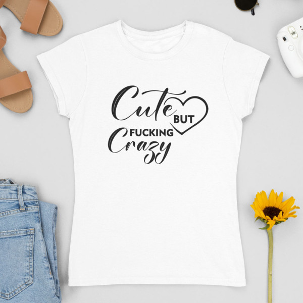 Moteriški marškinėliai "Cute"