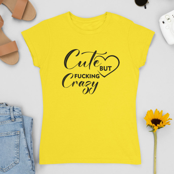 Moteriški marškinėliai "Cute"
