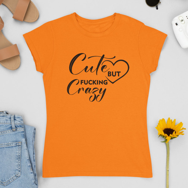 Moteriški marškinėliai "Cute"