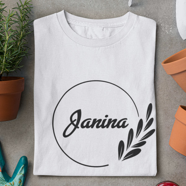 Moteriški marškinėliai "Elegantiška Janina"