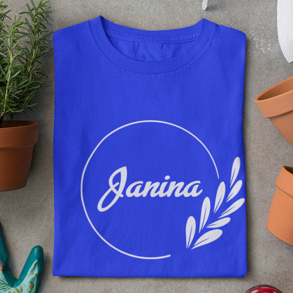 Moteriški marškinėliai "Elegantiška Janina"