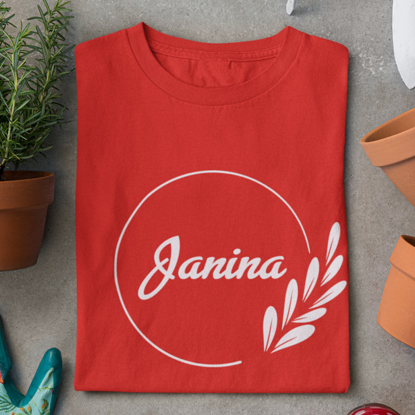 Moteriški marškinėliai "Elegantiška Janina"
