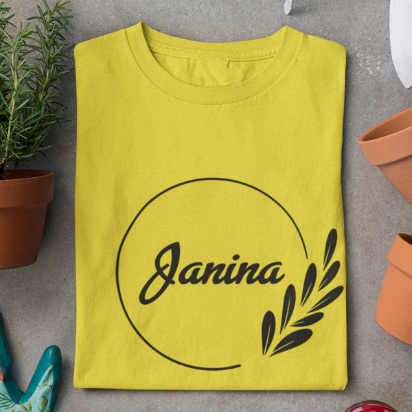 Moteriški marškinėliai "Elegantiška Janina"