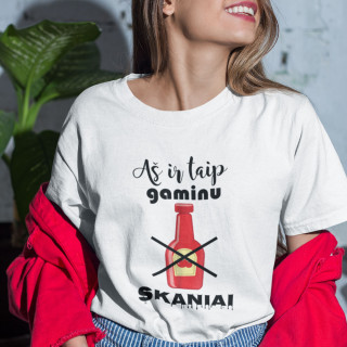 Moteriški marškinėliai "Gaminu skaniai"