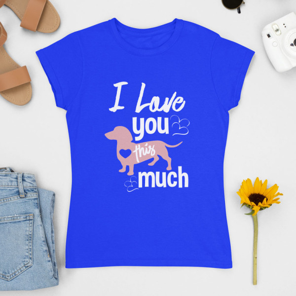 Moteriški marškinėliai "I love you"