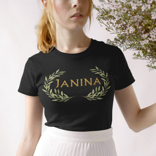 Moteriški marškinėliai  "Janina - Joninių karalienė"