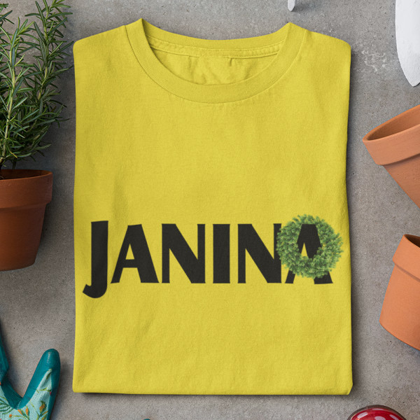 Moteriški marškinėliai "Janina su vainiku"