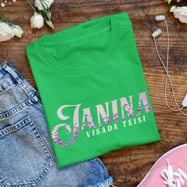 Moteriški marškinėliai "Janina visada teisi"