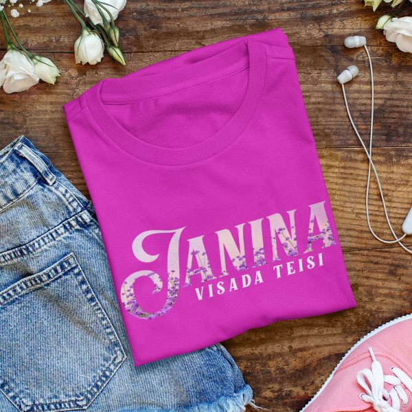 Moteriški marškinėliai "Janina visada teisi"