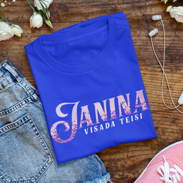 Moteriški marškinėliai "Janina visada teisi"