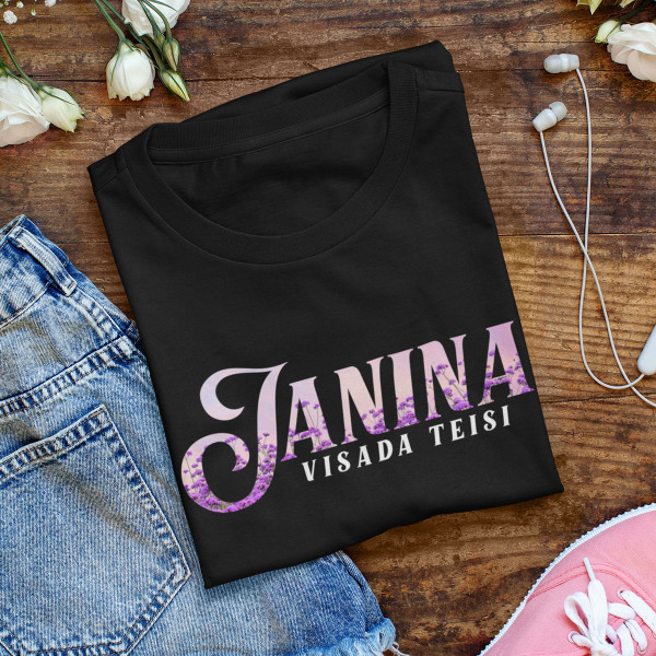 Moteriški marškinėliai "Janina visada teisi"