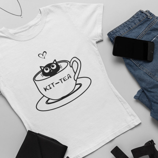 Moteriški marškinėliai "KIT-TEA"
