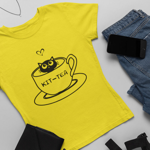 Moteriški marškinėliai "KIT-TEA"