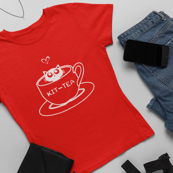 Moteriški marškinėliai "KIT-TEA"