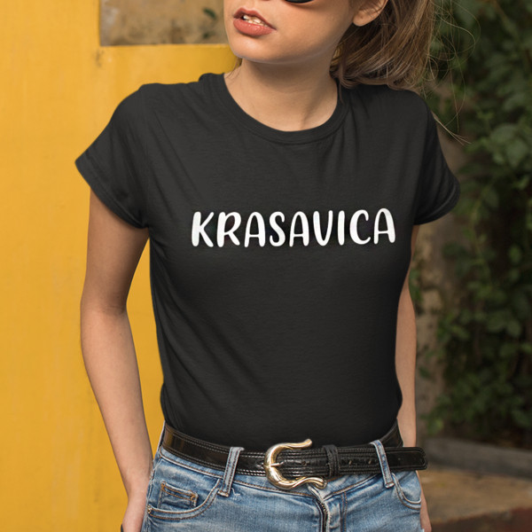 Moteriški marškinėliai "Krasavica"