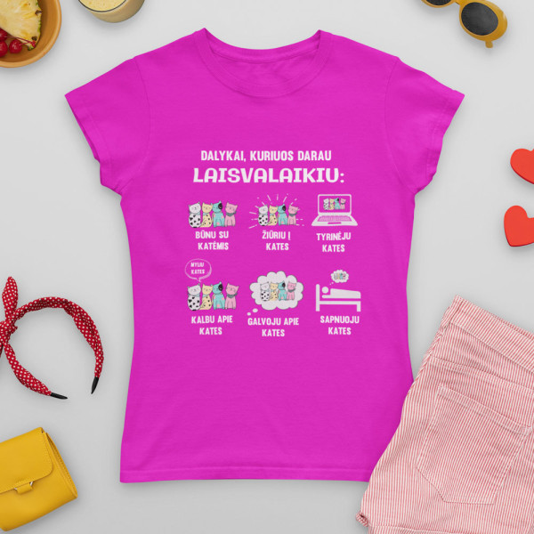 Moteriški marškinėliai "Laisvalaikis"