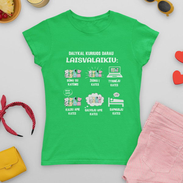 Moteriški marškinėliai "Laisvalaikis"