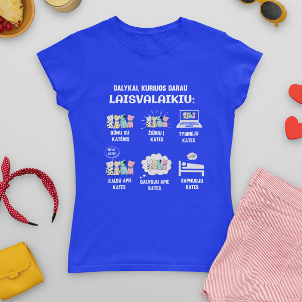 Moteriški marškinėliai "Laisvalaikis"