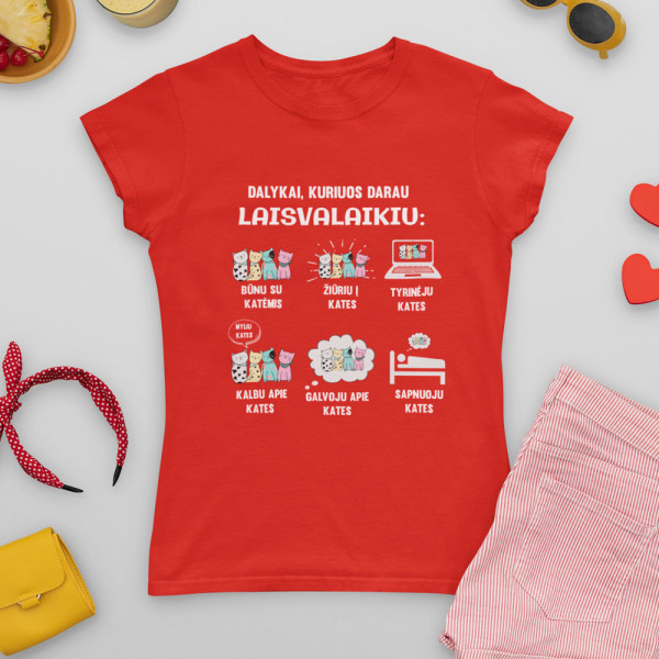 Moteriški marškinėliai "Laisvalaikis"