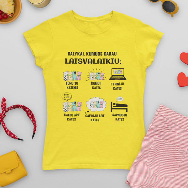 Moteriški marškinėliai "Laisvalaikis"