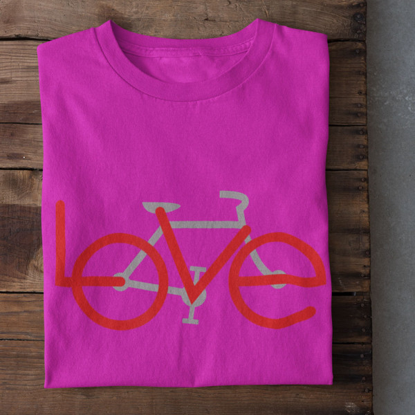 Moteriški marškinėliai "Love bike" Moteriški marškinėliai "Love bike"