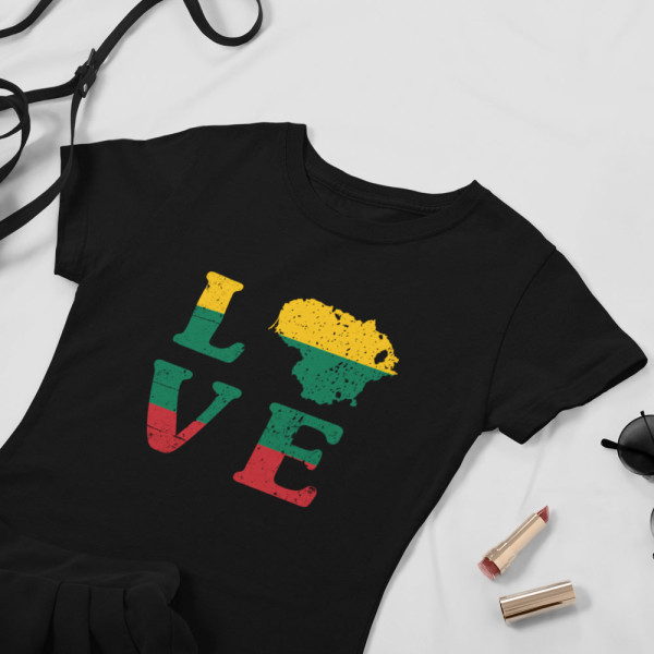 Moteriški marškinėliai "LOVE" Moteriški marškinėliai "LOVE"