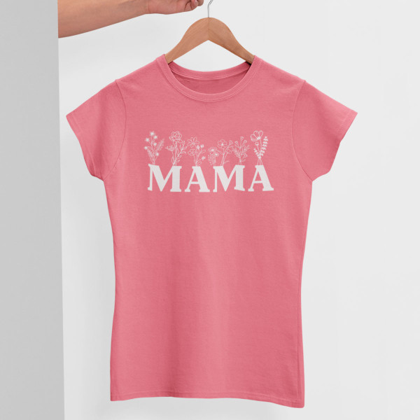 Moteriški marškinėliai "Mama - laukų gėlė"