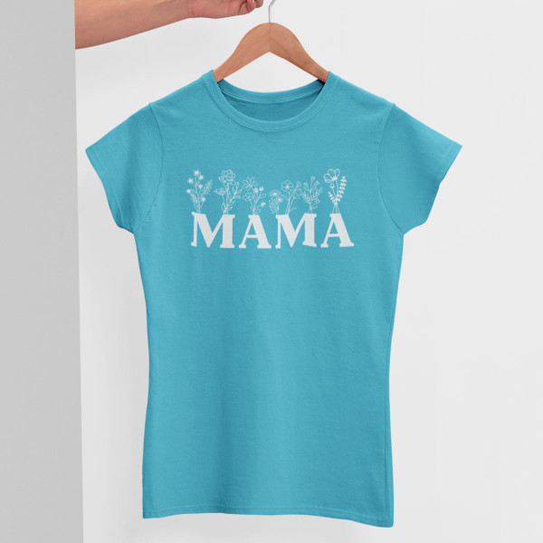 Moteriški marškinėliai "Mama - laukų gėlė"