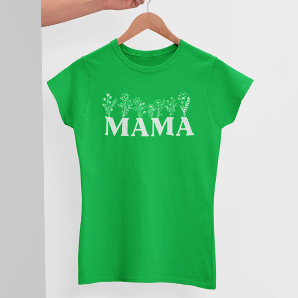 Moteriški marškinėliai "Mama - laukų gėlė"