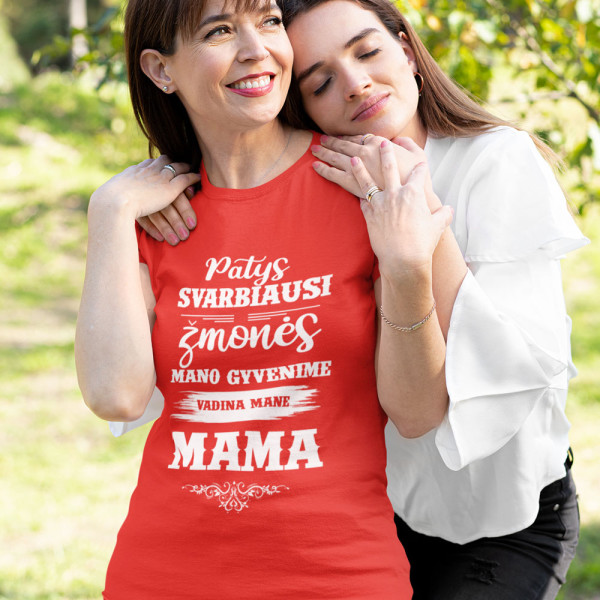 Moteriški marškinėliai "Mane vadina MAMA"