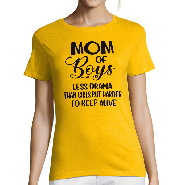 Moteriški marškinėliai "Mom of boys"
