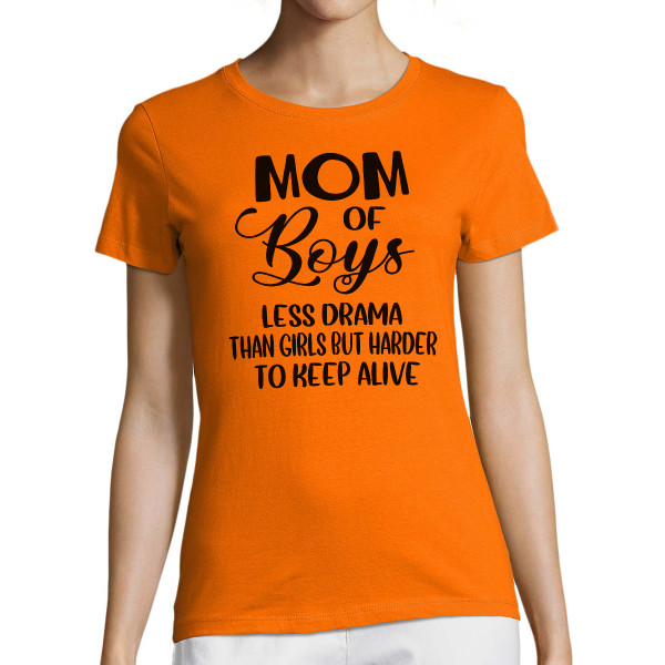 Moteriški marškinėliai "Mom of boys"