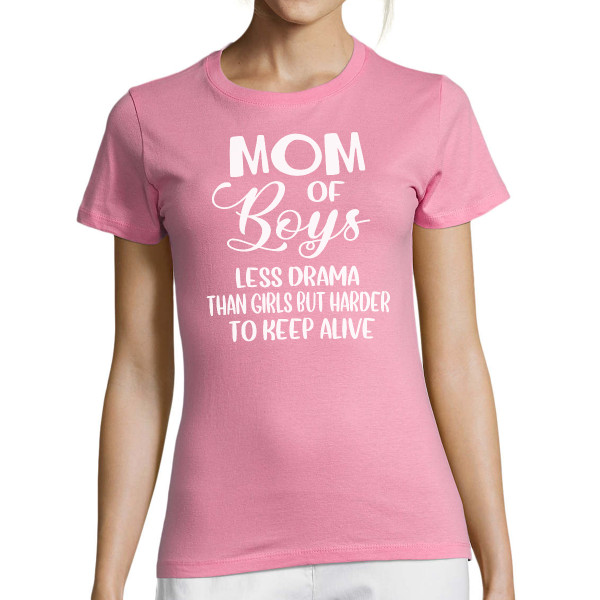 Moteriški marškinėliai "Mom of boys"