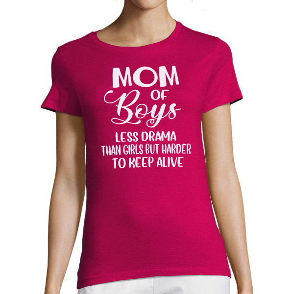 Moteriški marškinėliai "Mom of boys"