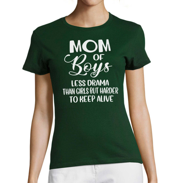 Moteriški marškinėliai "Mom of boys"