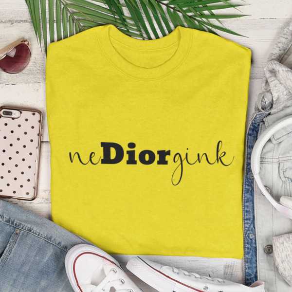 Moteriški marškinėliai "Nediorgink"