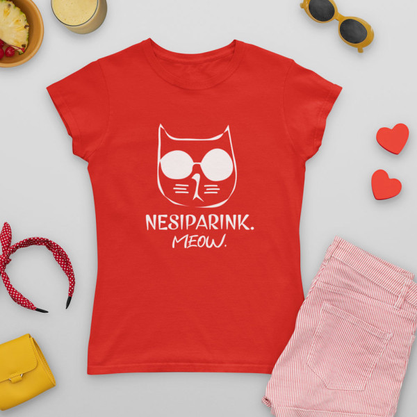 Moteriški marškinėliai "Nesiparink"