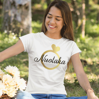 Moteriški marškinėliai "Nuotaka"