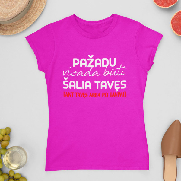 Moteriški marškinėliai "Pažadu visada būti"