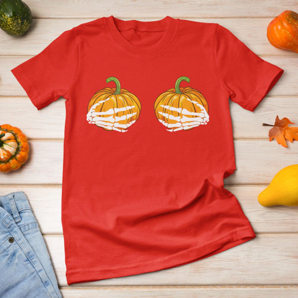 Moteriški marškinėliai " Pumpkin hands"