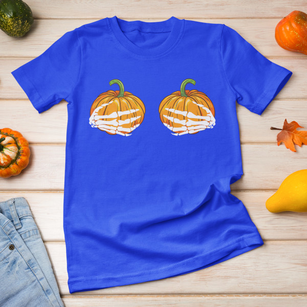 Moteriški marškinėliai " Pumpkin hands"