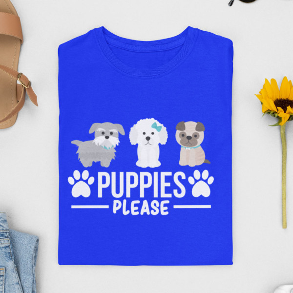 Moteriški marškinėliai "Puppies"