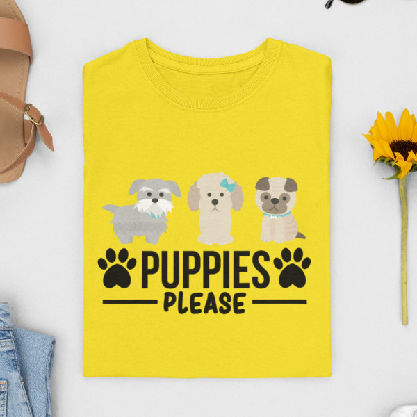 Moteriški marškinėliai "Puppies"