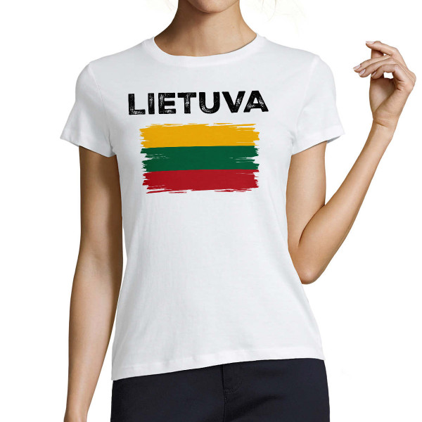 Moteriški marškinėliai "Retro Lietuva"