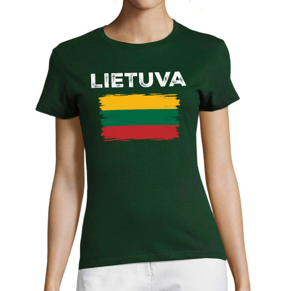 Moteriški marškinėliai "Retro Lietuva"