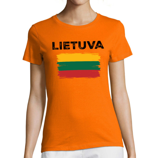 Moteriški marškinėliai "Retro Lietuva"