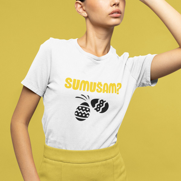 Moteriški marškinėliai "Sumušam?"