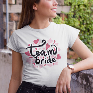 Moteriški marškinėliai "Team bride"