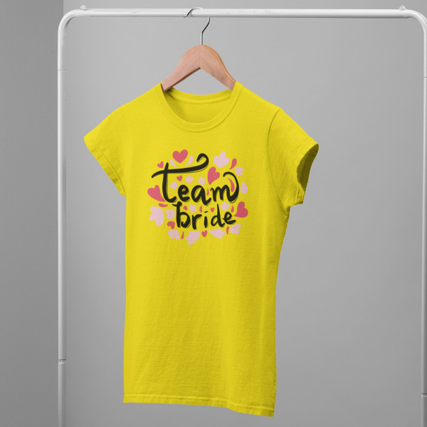 Moteriški marškinėliai "Team bride"